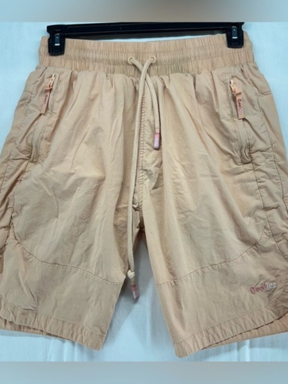 Cookies Shorts Mens Athletic Peach Light Orange Size L